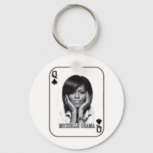 QUEEN OF SPADES KEYCHAIN