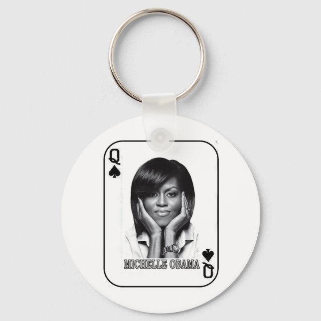 QUEEN OF SPADES KEYCHAIN (Front)