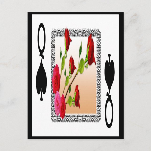 Queen of Spades Postcard (Front)