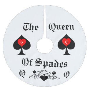 Queen of Spades Tarot Card Thunder_Cove Brushed Polyester Tree Skirt
