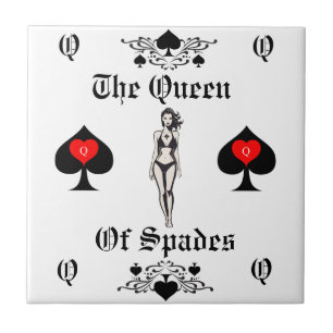 Queen of Spades Tarot Card Thunder_Cove Tile