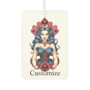 Queen of Spades Thunder_Cove Air Freshener