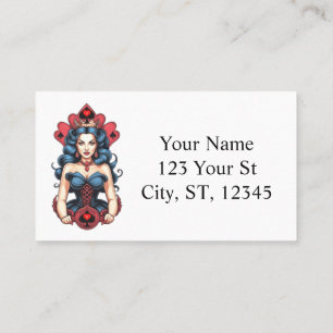 Queen of Spades Thunder_Cove Business Card