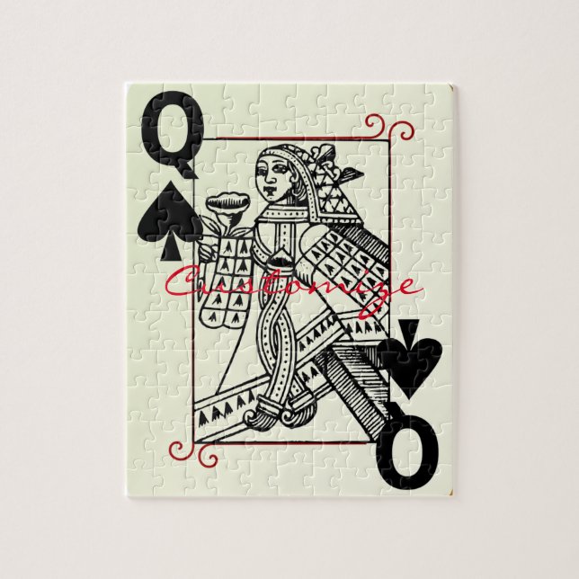 Queen of Spades Thunder_Cove Jigsaw Puzzle (Vertical)