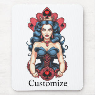 Queen of Spades Thunder_Cove Mouse Pad