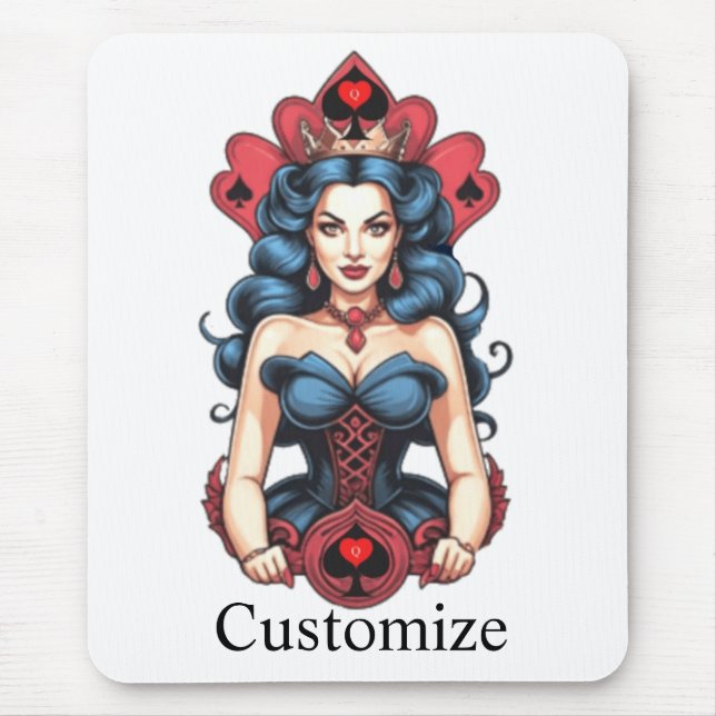 Queen of Spades Thunder_Cove Mouse Pad (Front)