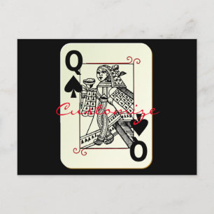 Queen of Spades Thunder_Cove Postcard