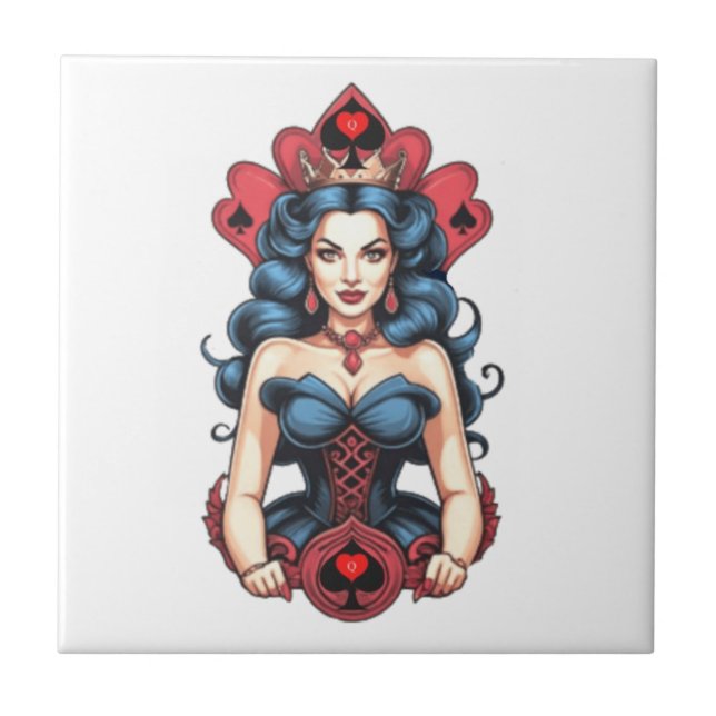 Queen of Spades Thunder_Cove Tile (Front)