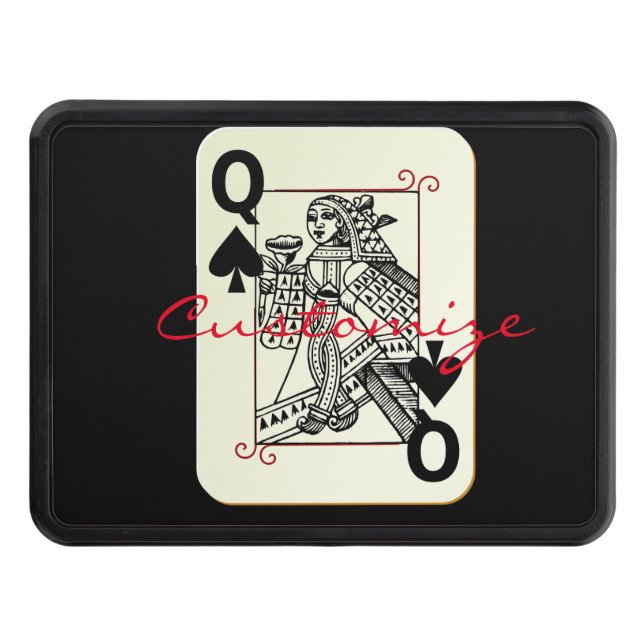 Queen of Spades Thunder_Cove Trailer Hitch Cover (Front)
