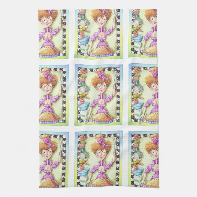 QUEEN OF TARTS KITCHEN TOWEL (Vertical)