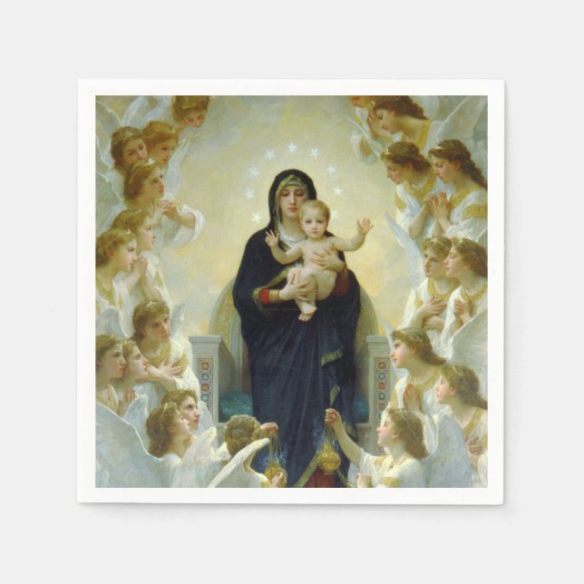 Queen of the Angels (by Bouguereau) Napkin (Front)