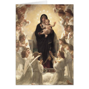 Queen of the Angels Regina Angelorum by Bouguereau