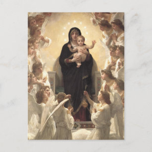 Queen of the Angels Regina Angelorum by Bouguereau Postcard