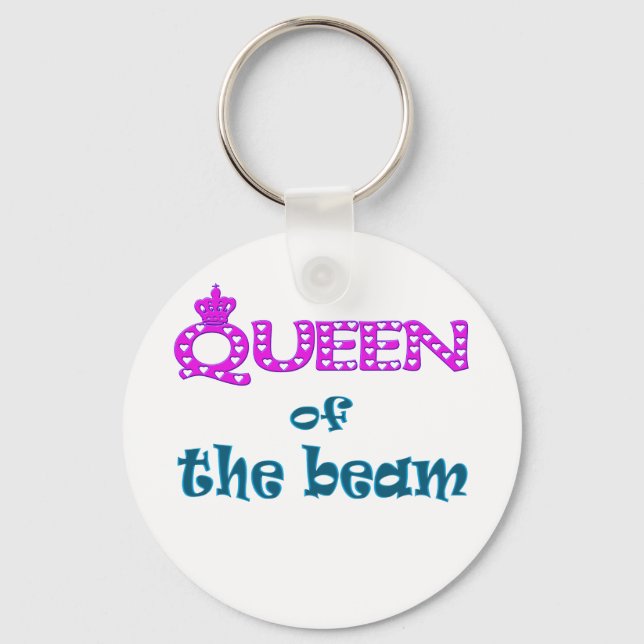 Queen of the Beam Keychain (Front)