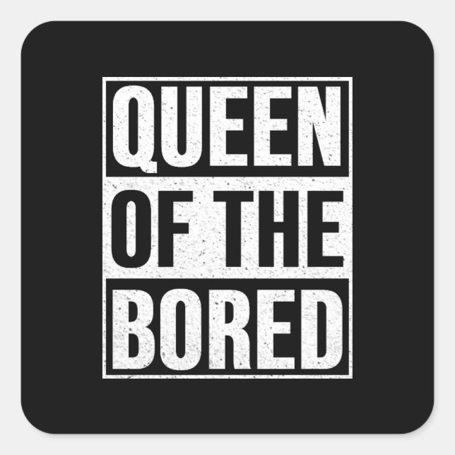 Queen of the Bored - American Gods Square Sticker (Front)