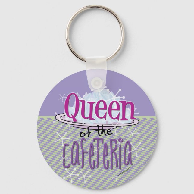 Queen of the Cafeteria - Lunch Lady Keychain (Front)