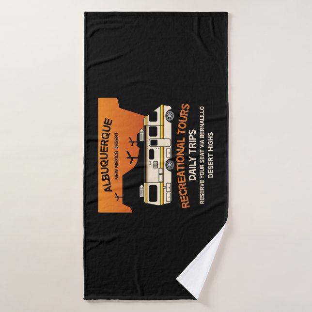 Queen of the Camper - Funny Camping RV Caravan Bath Towel (Bath Towel)