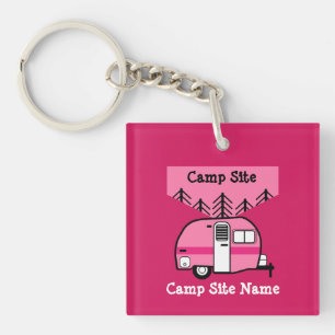 Queen of the Camper - Funny Camping RV Caravan Keychain