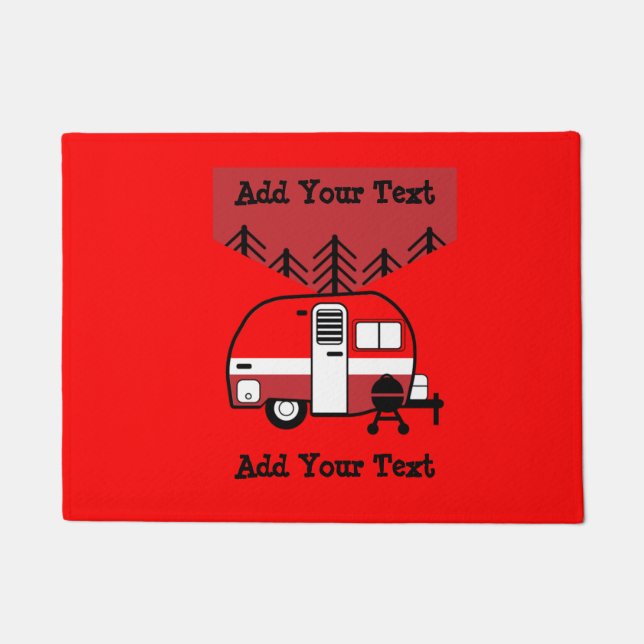 Queen of the Camper - Funny Camping RV  Doormat (Front)