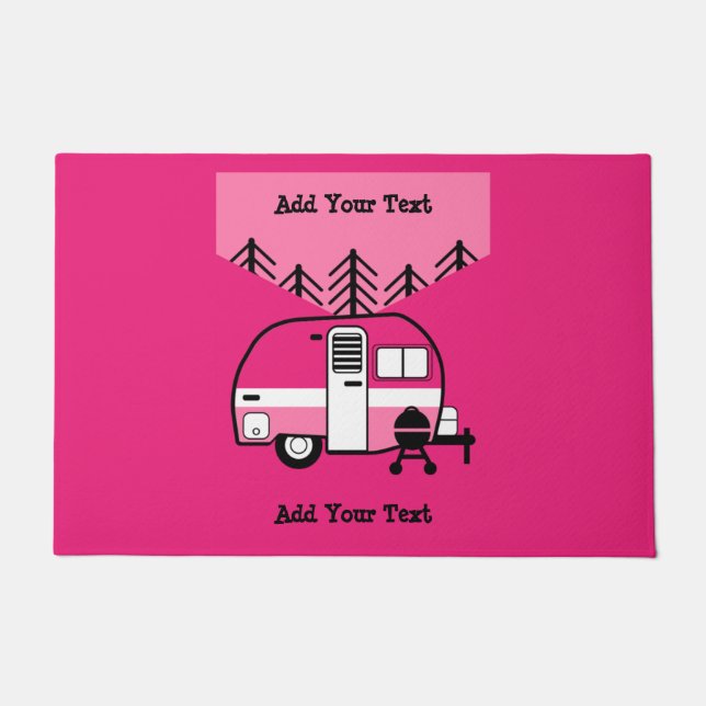 Queen of the Camper - Funny Camping RV   Doormat (Front)