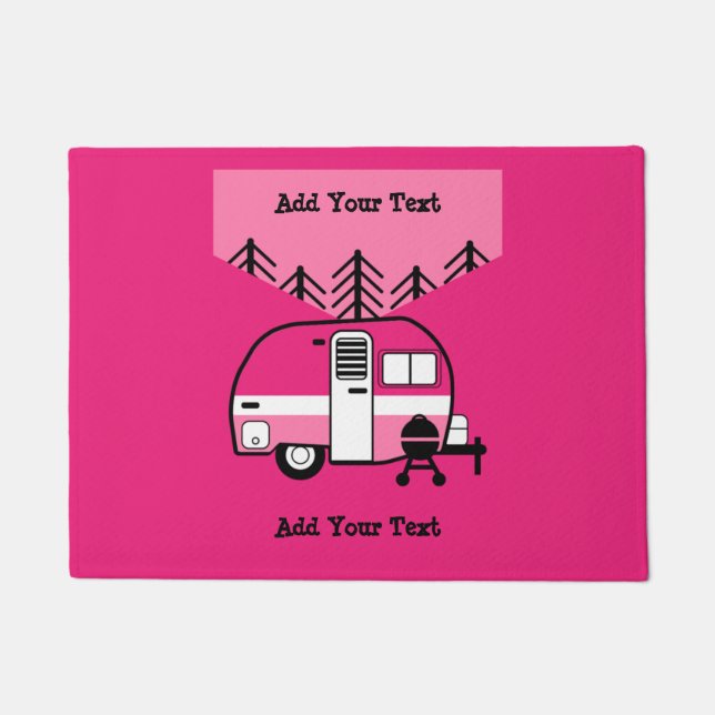 Queen of the Camper - Funny Camping RV   Doormat (Front)