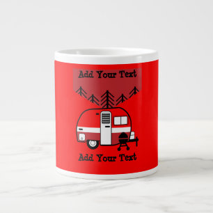 Queen of the Camper - Funny Camping RV   Large Coffee Mug