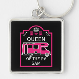 Queen Of The Camper RV Keychain