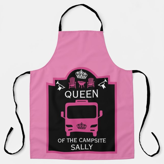 Queen Of The Campsite Apron (Front)
