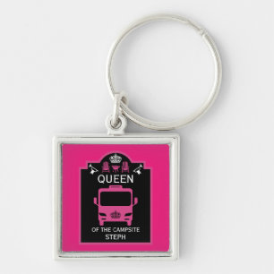 Queen Of The Campsite Keychain