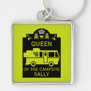 Queen Of The Campsite Keychain