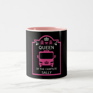 Queen Of The Campsite Two-Tone Coffee Mug