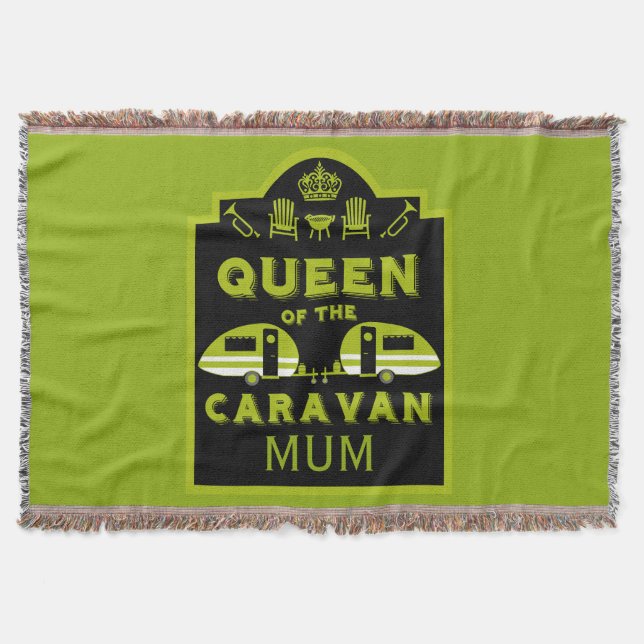 Queen of the Caravan Throw Blanket (Front)