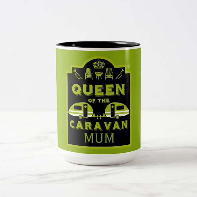 Queen of the Caravan Two-Tone Coffee Mug (Center)