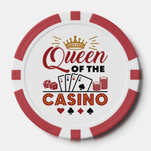 Queen of the Casino Vegas Gambling Women Poker Chips