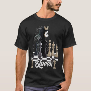 Queen of the Chessboard Rule in Style  Female Ches T-Shirt