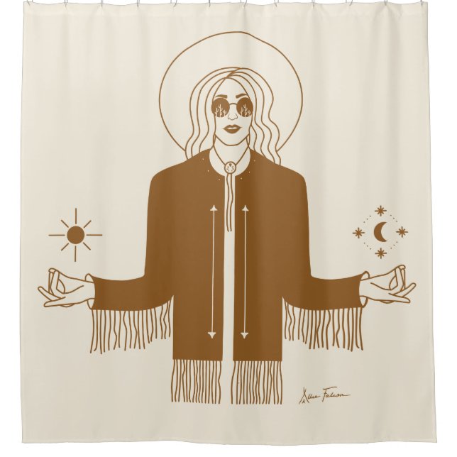 Queen of the Cosmos Shower Curtain (Front)