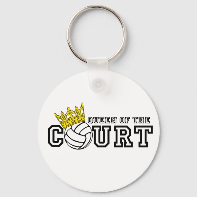 Queen of the Court Keychain (Front)