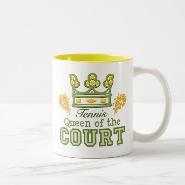 Queen Of The Court Tennis Mug (Right)