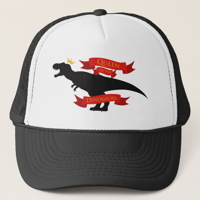 Queen of the Dinosaurs Trucker Hat (Front)