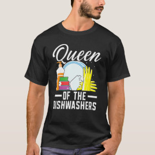 Queen Of The Dishwashers Dishwashing Profession Jo T-Shirt