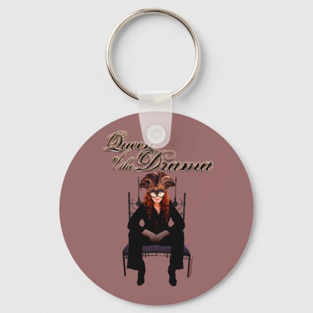 Queen of the Drama Keychain (Front)