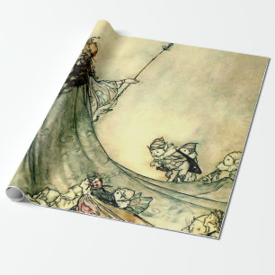 “Queen of the Fairies” by Arthur Rackham Wrapping Paper