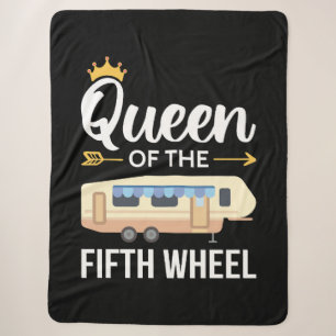 Queen Of The Fifth Wheel I Sherpa Blanket