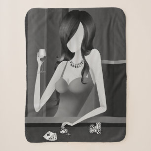 Queen of the Game - Las Vegas Casino Sherpa Blanket