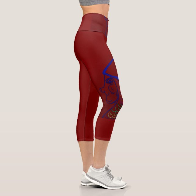 Queen of the Gnomes Capri Leggings (Right)
