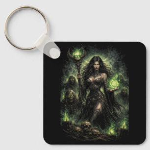 Queen of the Green Flame Keychain