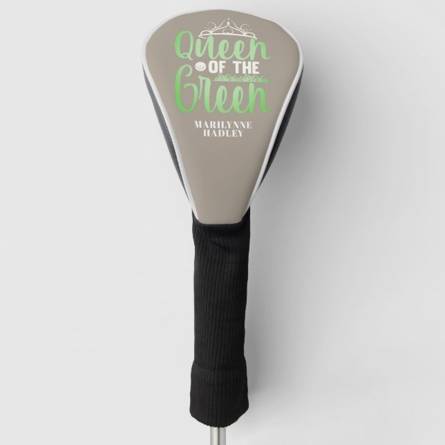 Queen Of The Green Golf Head Cover (Front)
