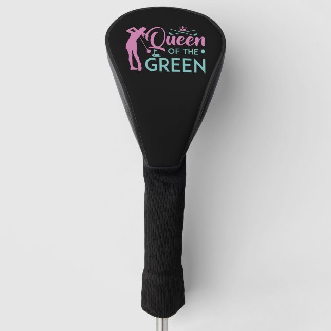 Queen Of The Green Golf Head Cover (Front)
