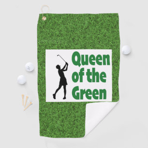 Queen of the Green golf Towel