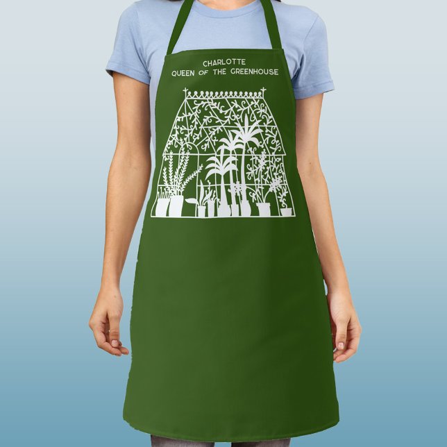 Queen of the Greenhouse Personalized Gardening Apron (Creator Uploaded)